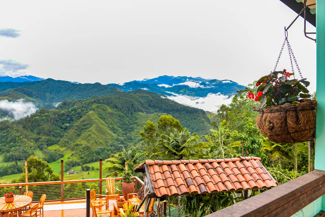 salento colombia with great mountain views salento colombia with great mountain views